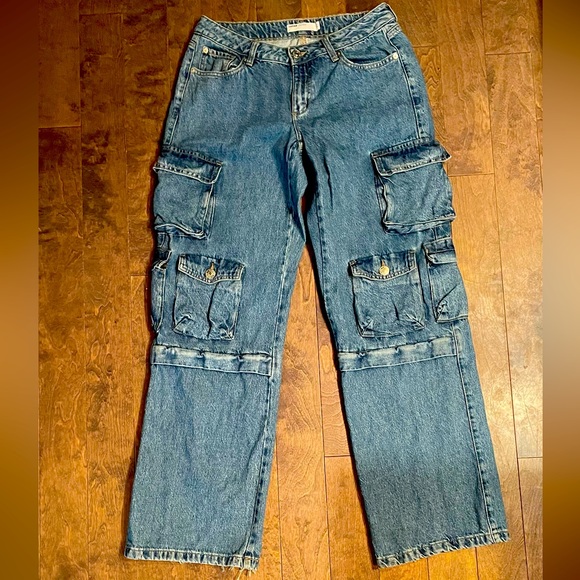Denim Cargos - Sz 7 - Picture 2 of 5